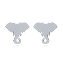 925 Silver Elephant Stud Earrings