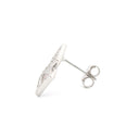 925 Silver Rhodium Plated Cubic Zirconia Set Studs