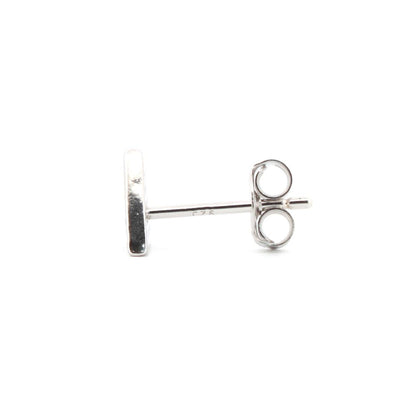 925 Silver Rhodium Plated Cubic Zirconia Set Triangle Studs