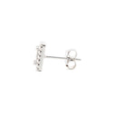 925 Silver Rhodium Plated Cubic Zirconia Set Studs