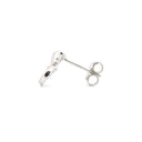 925 Silver Rhodium Plated Cubic Zirconia Set Cat Studs