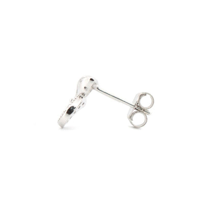 925 Silver Rhodium Plated Cubic Zirconia Set Cat Studs