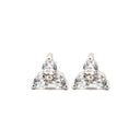 925 Silver Rhodium Plated Cubic Zirconia Set Studs