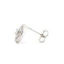 925 Silver Rhodium Plated Cubic Zirconia Set Studs