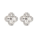 925 Silver Rhodium Plated Cubic Zirconia Set Studs