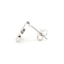 925 Silver Rhodium Plated Cubic Zirconia Set Studs