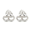 925 Silver Rhodium Plated Cubic Zirconia Set Studs