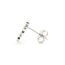 925 Silver Rhodium Plated Cubic Zirconia Set Studs