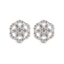 925 Silver Rhodium Plated Cubic Zirconia Set Studs