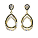 925 Silver 14ct Gold Plated Cubic Zirconia Set Studs
