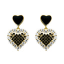 925 Silver 14ct Gold Plated Cubic Zirconia Set Studs