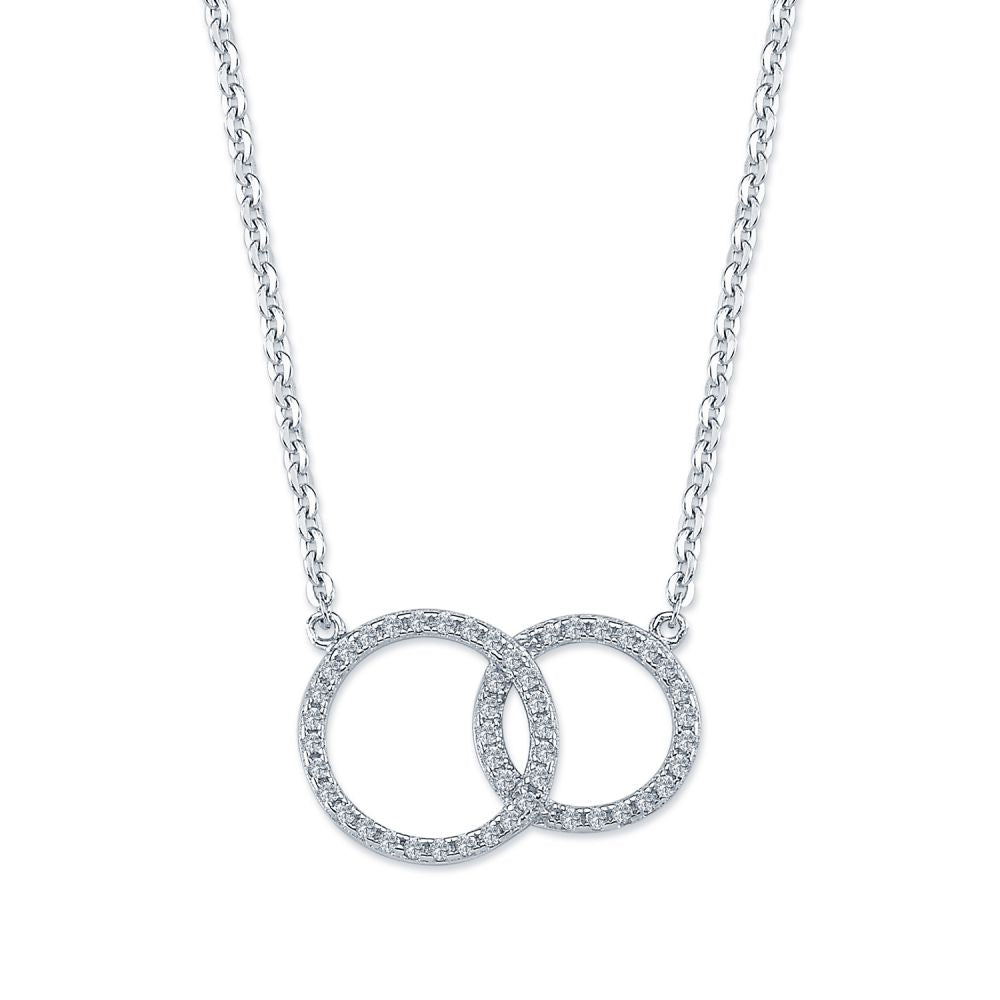 925 Silver Intertwined Circle Necklace