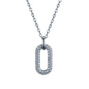 925 Silver Rhodium Plated Cubic Zirconia Set