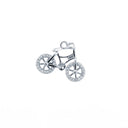 925 Silver Cubic Zirconia Set Bicycle Pendant