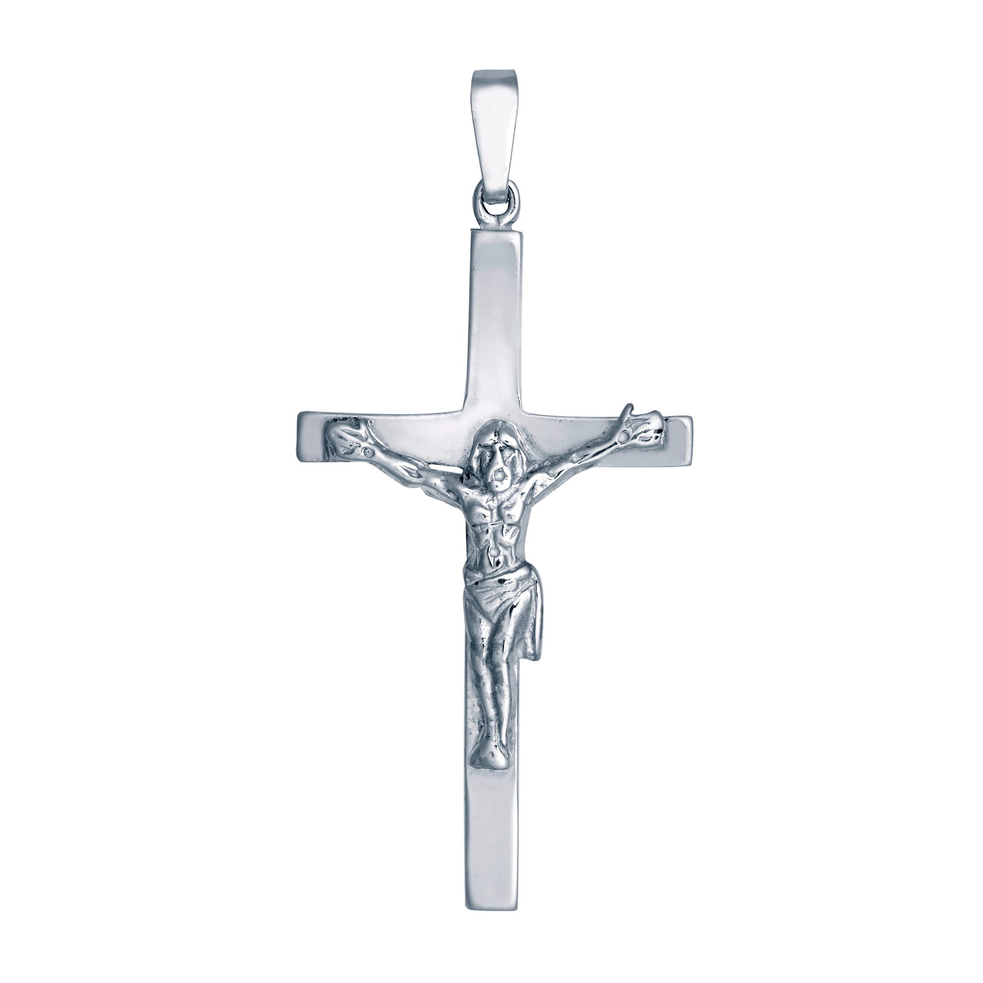 925 Silver Stamped Crucifix