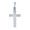 925 Silver Stamped Diamond Cut Cross