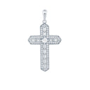 925 Silver Cubic Zirconia Set Cross