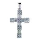 925 Silver Rhodium Plated Cubic Zirconia Set Cross