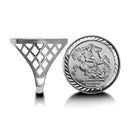 925 Silver Half St George Ring