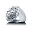925 Silver Full Sovereign Ring