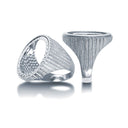 925 Silver Full Sovereign Ring