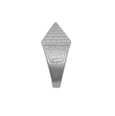 925 Silver Pyramid Ring 15.3mm