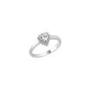 925 Silver Cubic Zirconia Pear Shape Ring