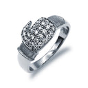 925 Silver Cubic Zirconia Set Boxing Glove Ring