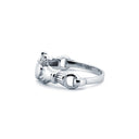 925 Silver Rhodium Claddagh Ring