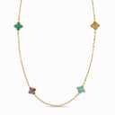 Venetian Princess Necklace with Colored Stones