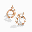 Fifth Avenue Diamond Post Earrings Rose Gold Diamond