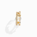 18 Karat Gold Diamond Single Cuff Earring