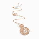 Avenues Statement Chain Necklace Rose Gold Diamond