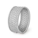 Perlée Diamonds Cuff Bracelet in 18K White Gold