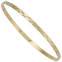 Yellow Gold 3mm D/C Slave Bangle