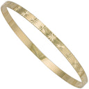 Yellow Gold 4mm D/C Slave Bangle