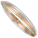 Yellow White & Rose Gold 3mm Russian Wedding Bangle