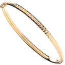 Yellow Gold D/C Fancy Bangle