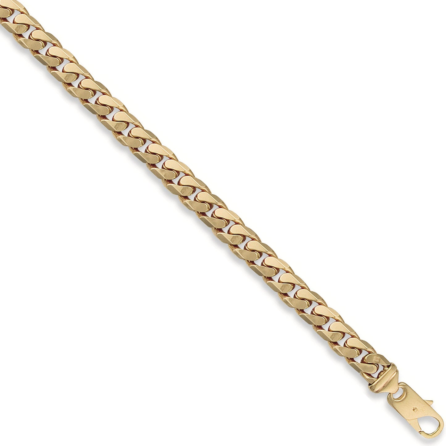 Yellow Gold 9mm Tight Link Curb Bracelets - 9ct Gold