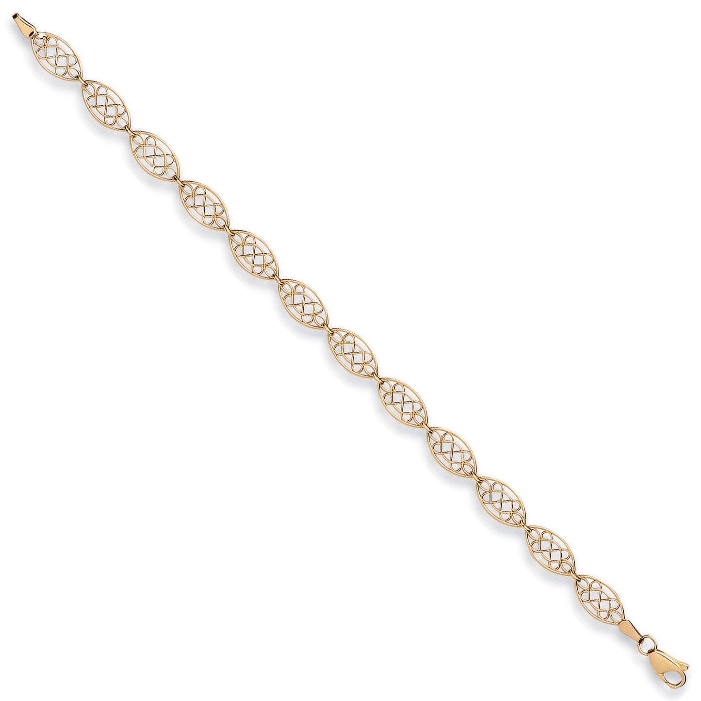 Yellow Gold Celtic Style Bracelet - 9ct Gold