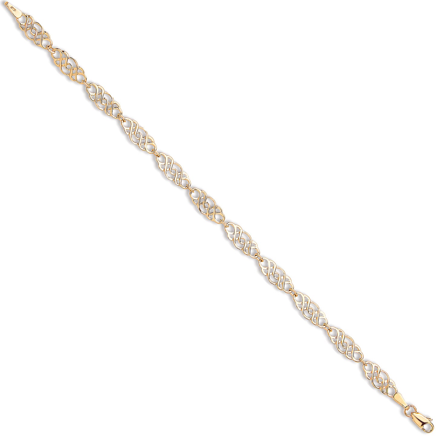 Yellow Gold Celtic Link Ladies Bracelet - 9ct Gold