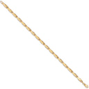Yellow Gold Belcher Box Ladies Bracelet