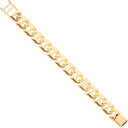 Yellow Gold 16mm Anchor Link Gents Bracelet