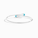 18K White Gold Wire Slip-On Bracelet