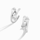 Cleo Full Gold Open Hoop Earrings White Gold