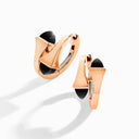 18 Karat Rose Gold Huggie Earrings