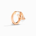 18 Karat Rose Gold Huggie Earrings