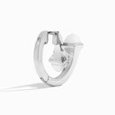 18K Gold Diamond Huggie Earrings