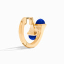 18K Yellow Gold Diamond Huggie Earrings