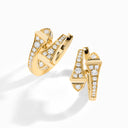 Full Diamond Huggie Earrings